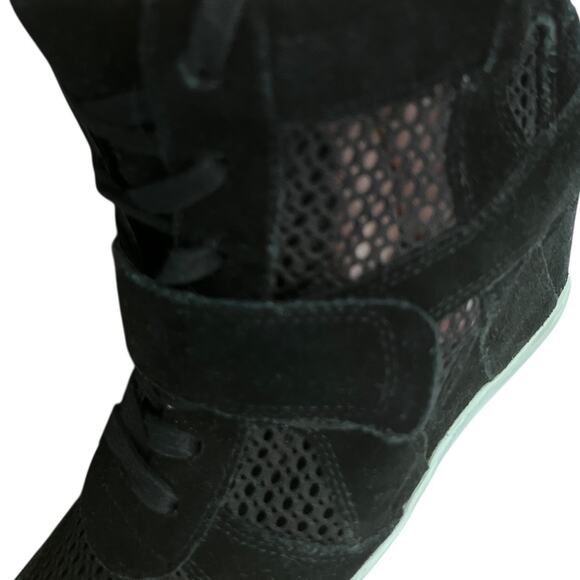 ASH Bowie Mesh Wedge Black Shoes Size 36 - Picture 7 of 15